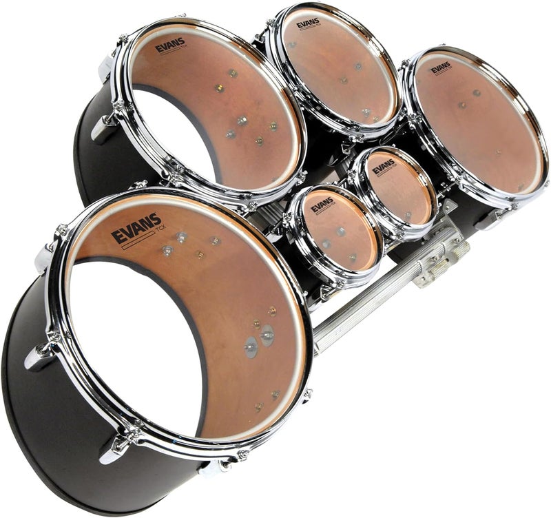 EVANS Marching Drum Heads - Marching Tenor Pro Pack (6", 10", 12", 13", 14") - Image 3